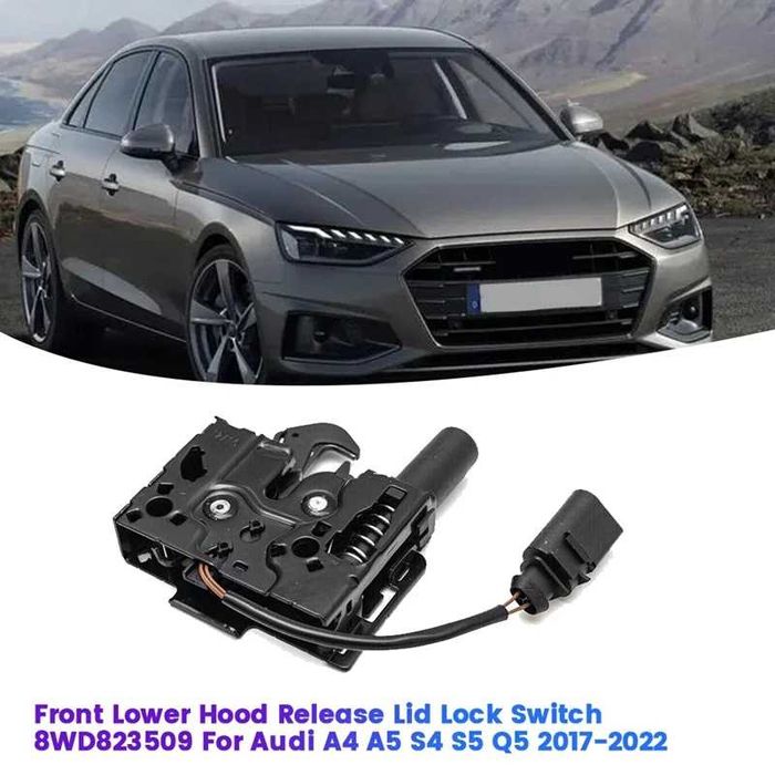 Замок капота Audi a4 a5 а6 q3 q5 q7 t-roc 18 ку5 tuareg 3 Артеон а6с8