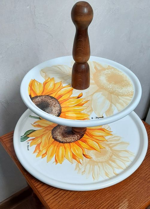 Фруктовница керамическая,дерево Италия Spigarelli