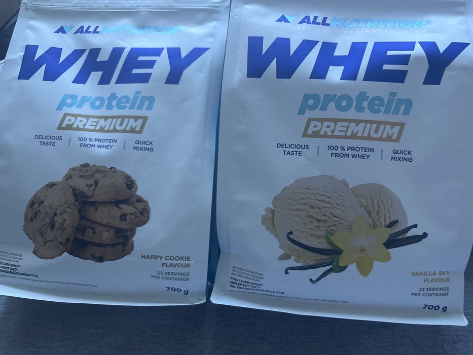 Odżywka białkowa ALLNUTRITION Whey Protein Premium smak Vanilla Sky albo Happy Cookie