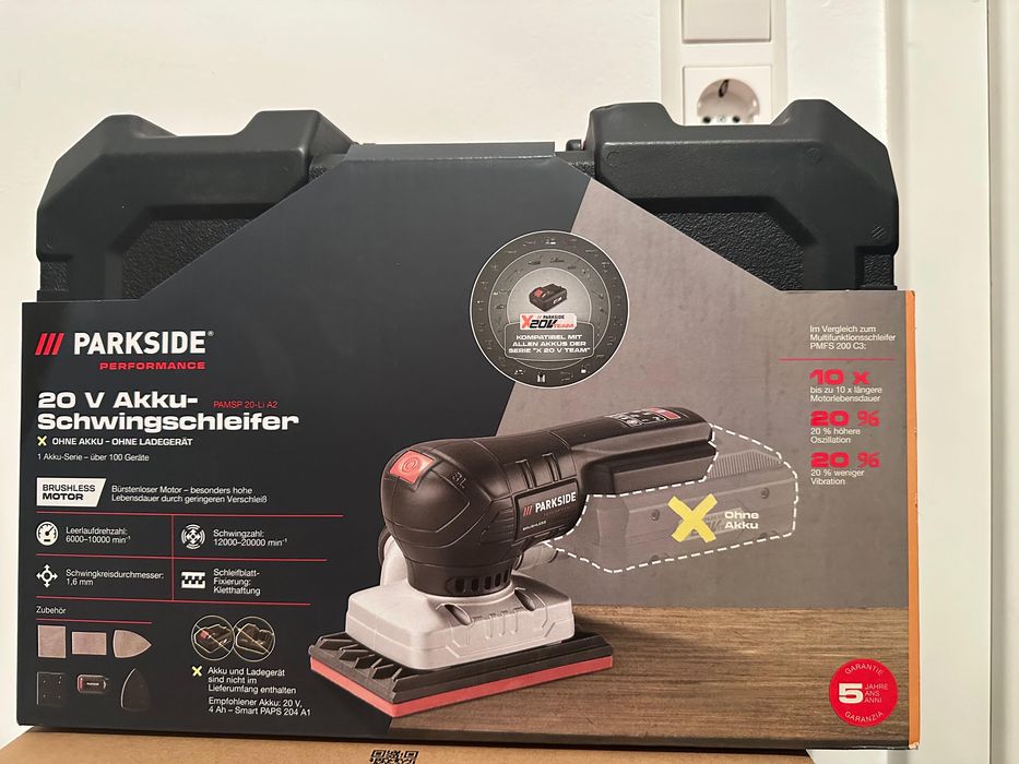 Parkside Performance – акумуляторна орбітальна шліфувальна машина 12 В