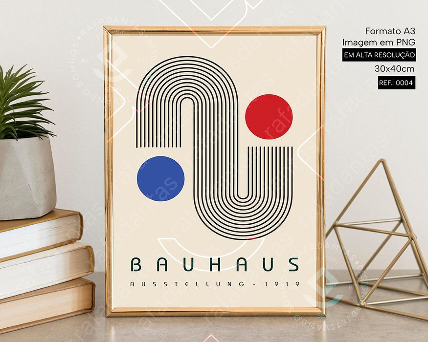 Poster's Bauhaus para Impressão A3