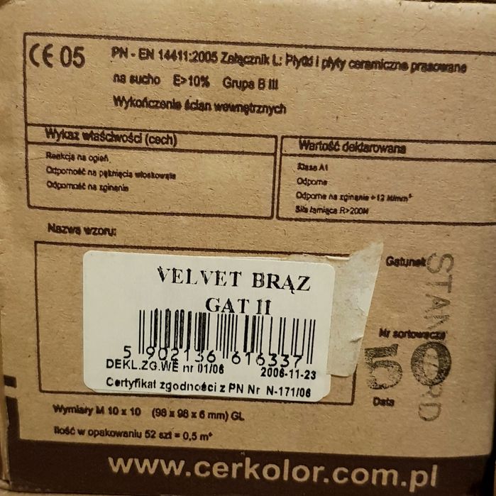 Płytki ceramiczne Cerkolor 10x10 7m2