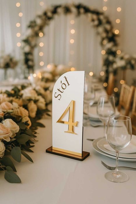 Numery na stoły Numerki Stolików Na Wesele Ślub Chrzest