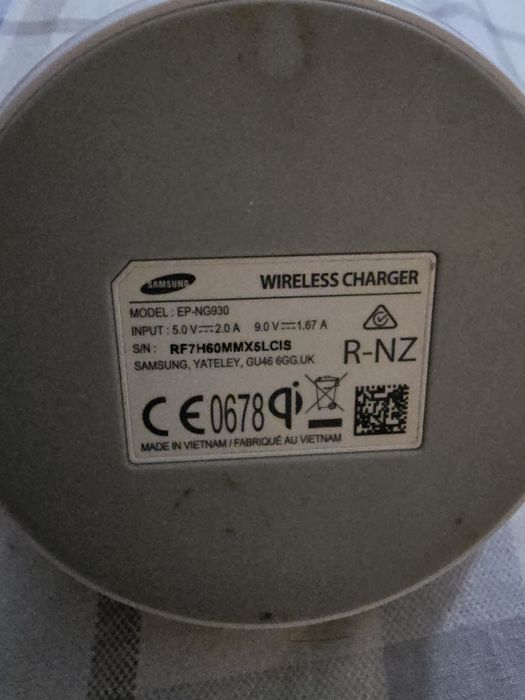 Carregador sem fios Samsung