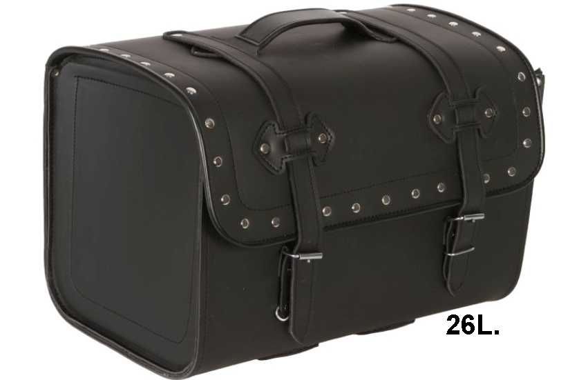 Nowy Kufer Sakwa Motocyklowa Skóra Syntetyczna 26L