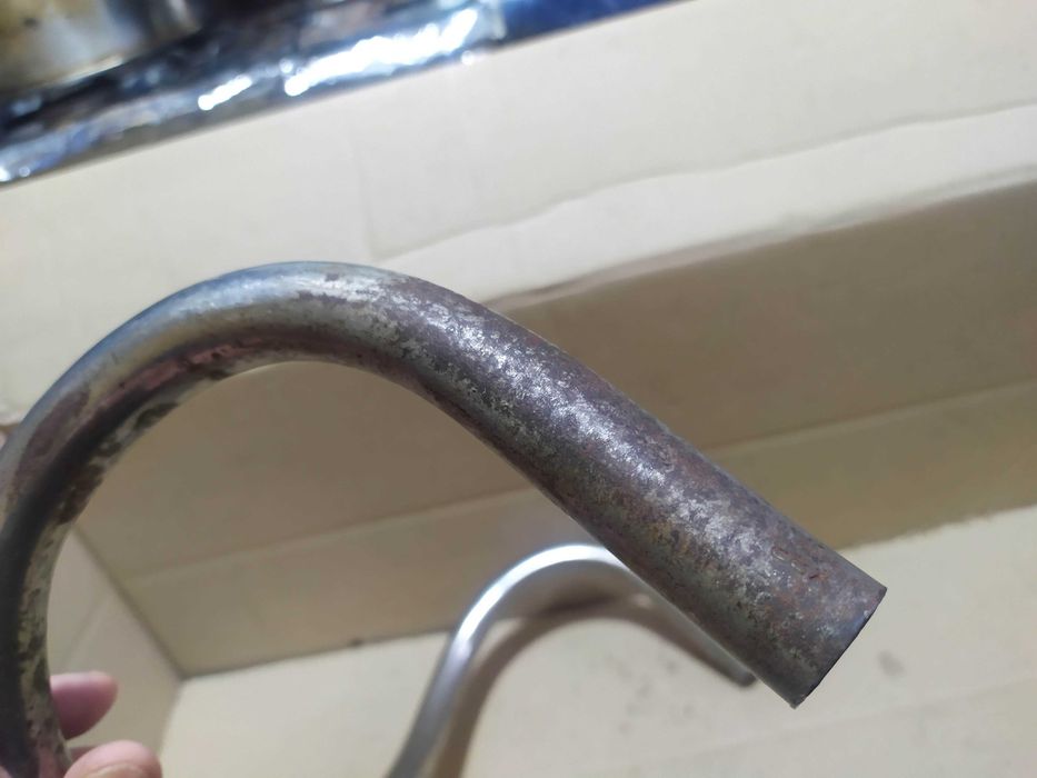 Руль фикс, трэковый винтажный, глубокий стальной