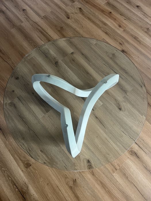 Mesa de centro em vidro