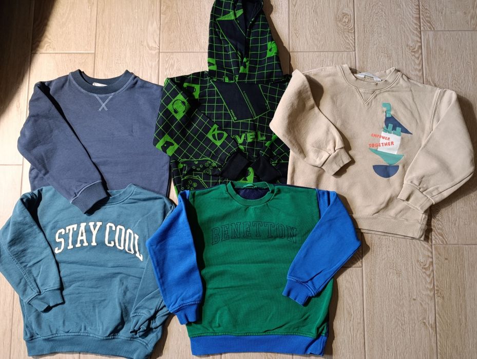 5x bluza 122/128 Benetton HM Reserved ZARA