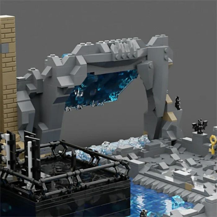 Batcave Dark Knight Rises Lego MOC