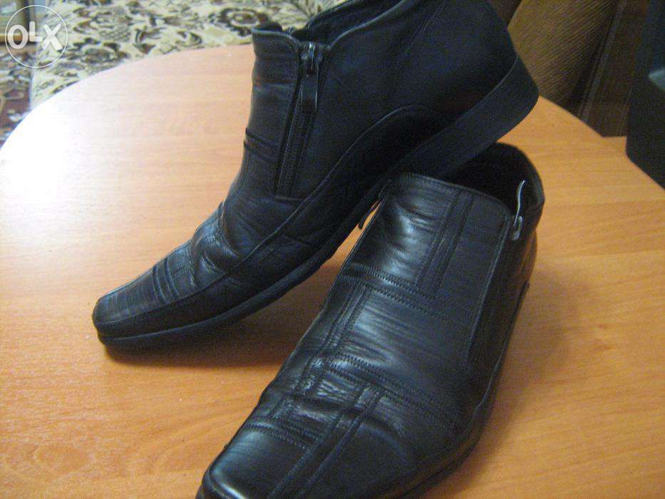 Мужские полусапожки кожа р.40.фирма ANTONIO GELO