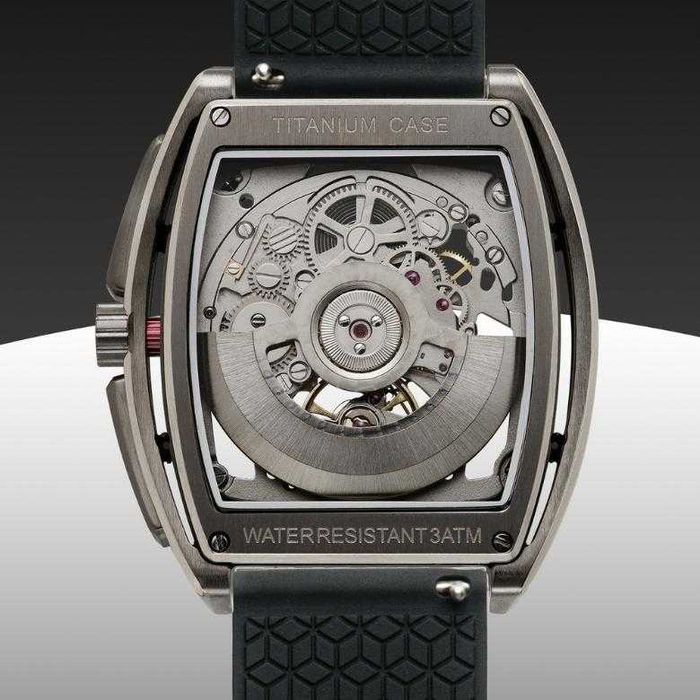 Zegarek CIGA DESIGN Edge Skeleton Automat pomarańczowy!