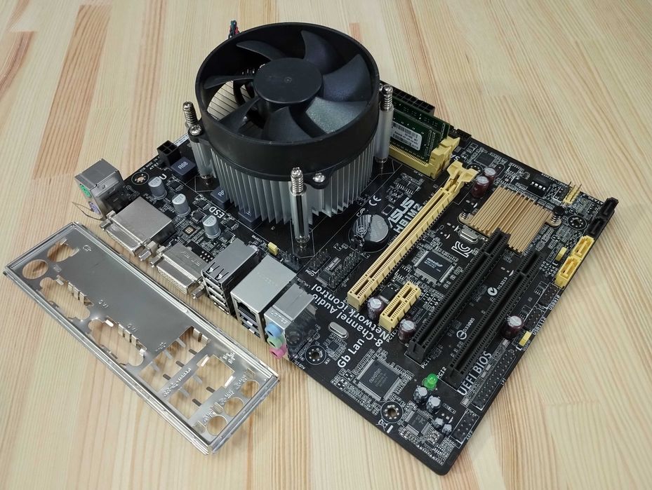 Материнская плата ASUS B81M2 + Intel Core i5-4440 3,1GHz + DDR3 2х4Gb + кулер (Socket 1150) Гарантия 1 год
