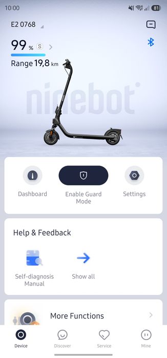Ninebot kickscooter E2 II (Oportunidade)