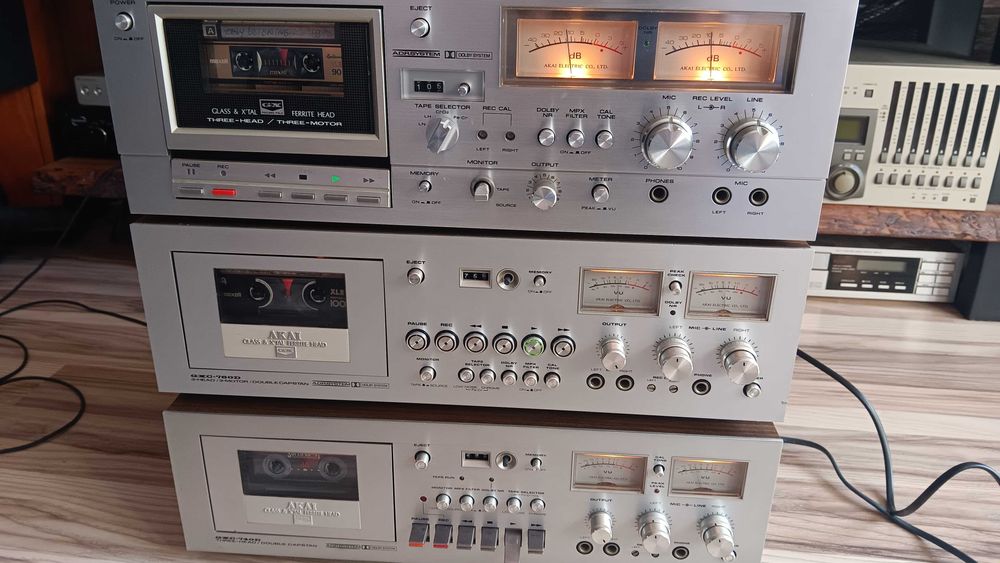 Akai GXC-760D magnetofon kasetowy vintage