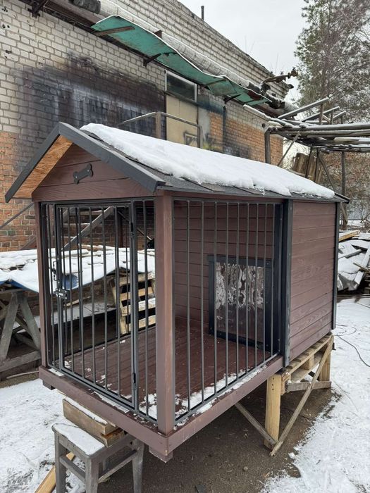 Будка вольєр металевий