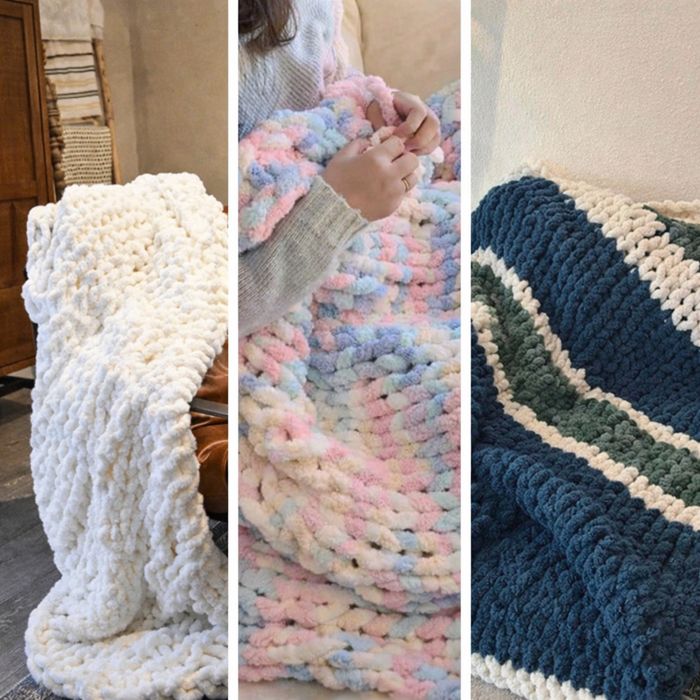 Manta em crochê personalizadas