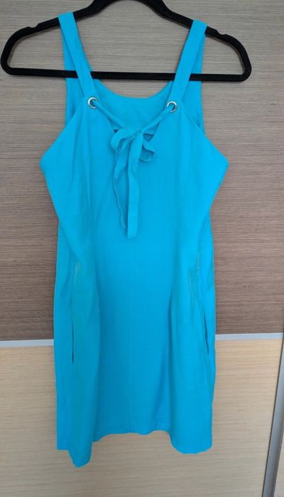 Monnari piękna turkusowa sukienka