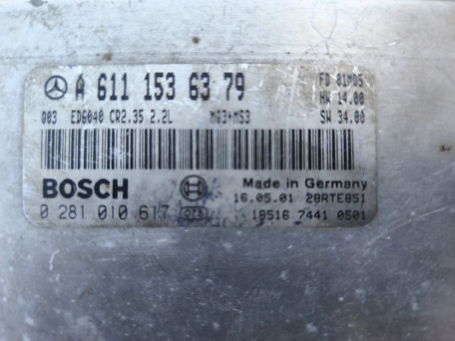 Ебу, блок управління двигуном ,мозги, Mercedes 2.2 cdi,А611 153 63 79