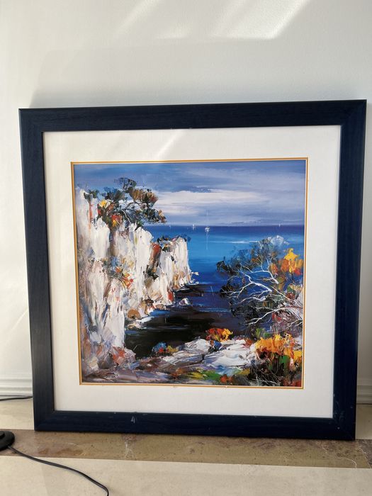 Quadros emoldurados com telas em impressao