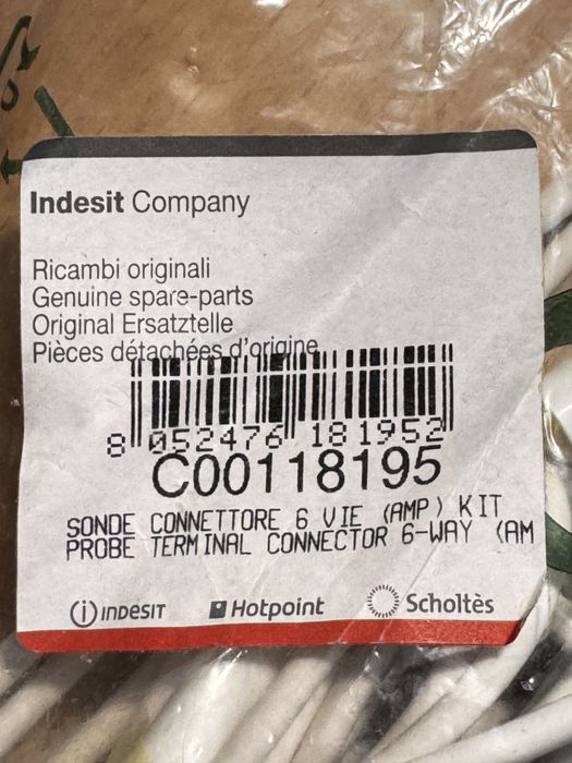 Термодатчик для холодильника Indesit