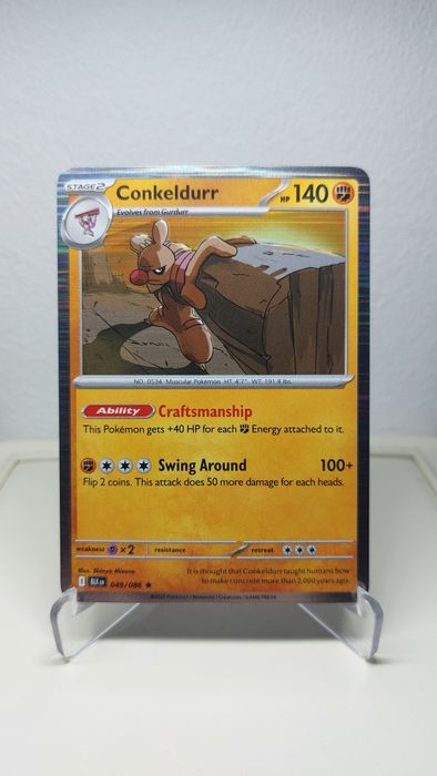 Karta pokemon Conkeldurr BLK 049/086 holo