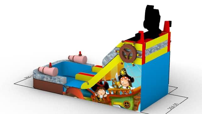 Insuflável Pirate Slide Splash