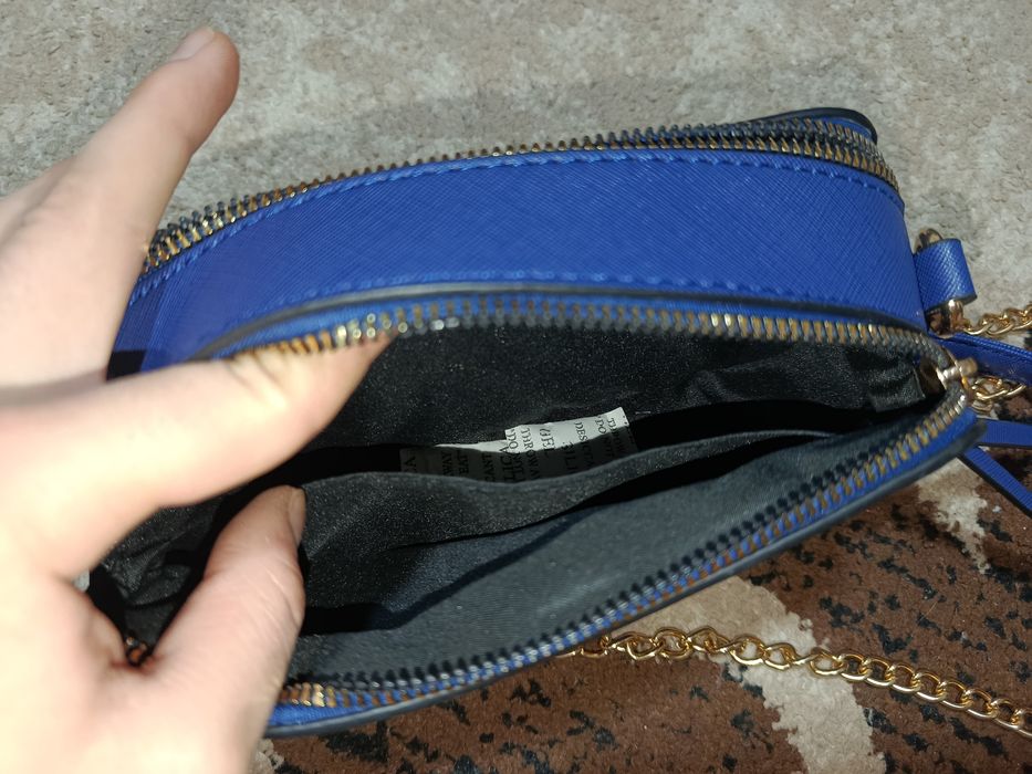 Сумка-кросбоді Marc Jacobs The Snap Shot у королівському синьому кол.