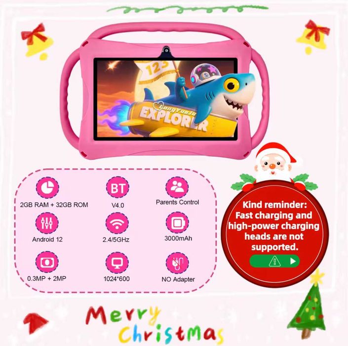 Планшет дитячий, Android 12.0 Kids Tablet