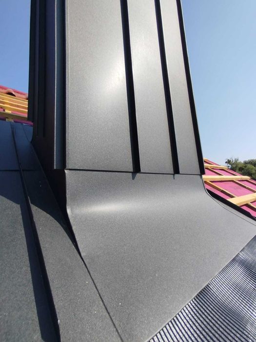 Obróbka komina z blachy