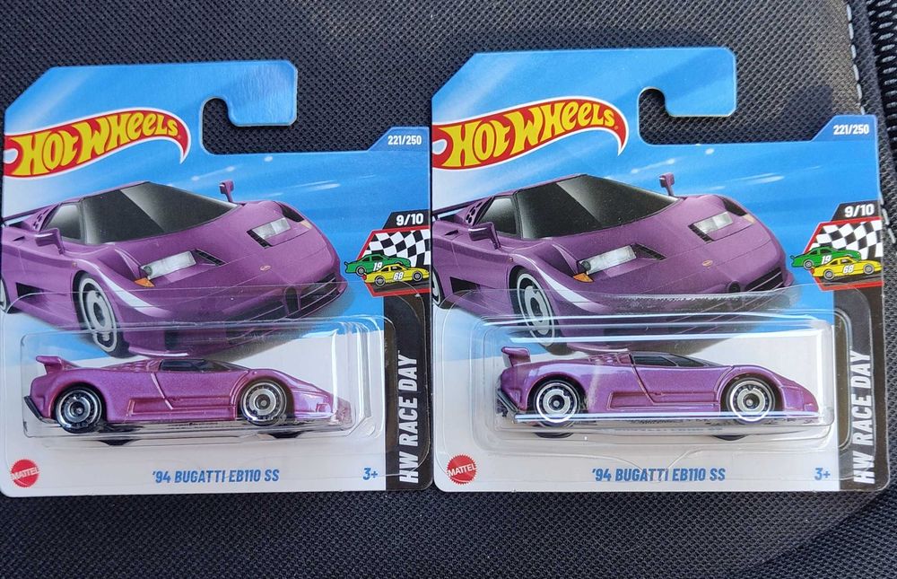 '94 Bugatti EB110 SS (CASE L 2025) Hot Wheels 1:64   2 Sztuki za 50 zł
