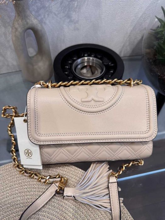 Шкіряна сумка від Tory Burch Leather біла куплена  Оригінал (НОВА)