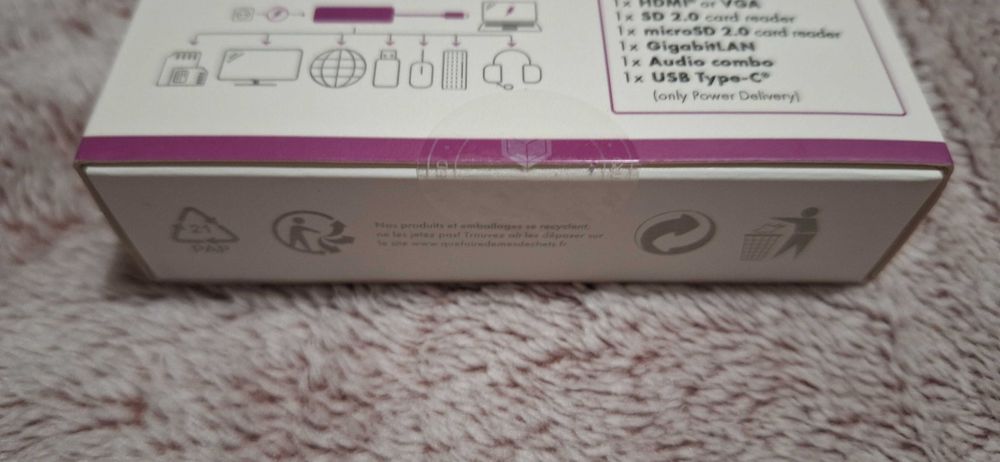 Stacja Dokująca ICY BOX USB-C - USB, HDMI, VGA, RJ-45, PD 100W IB-DK4040-CPD NEW