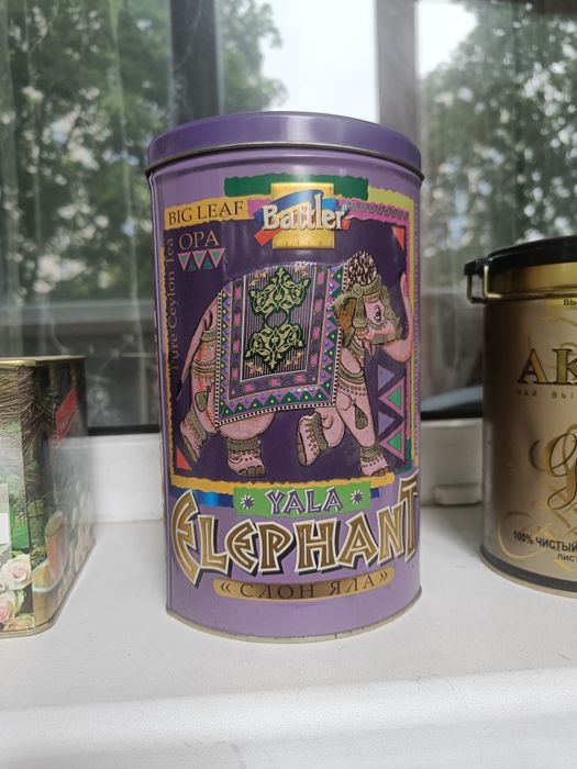 Банка жестяная чайная велика на 1л, 1,5л, 2л