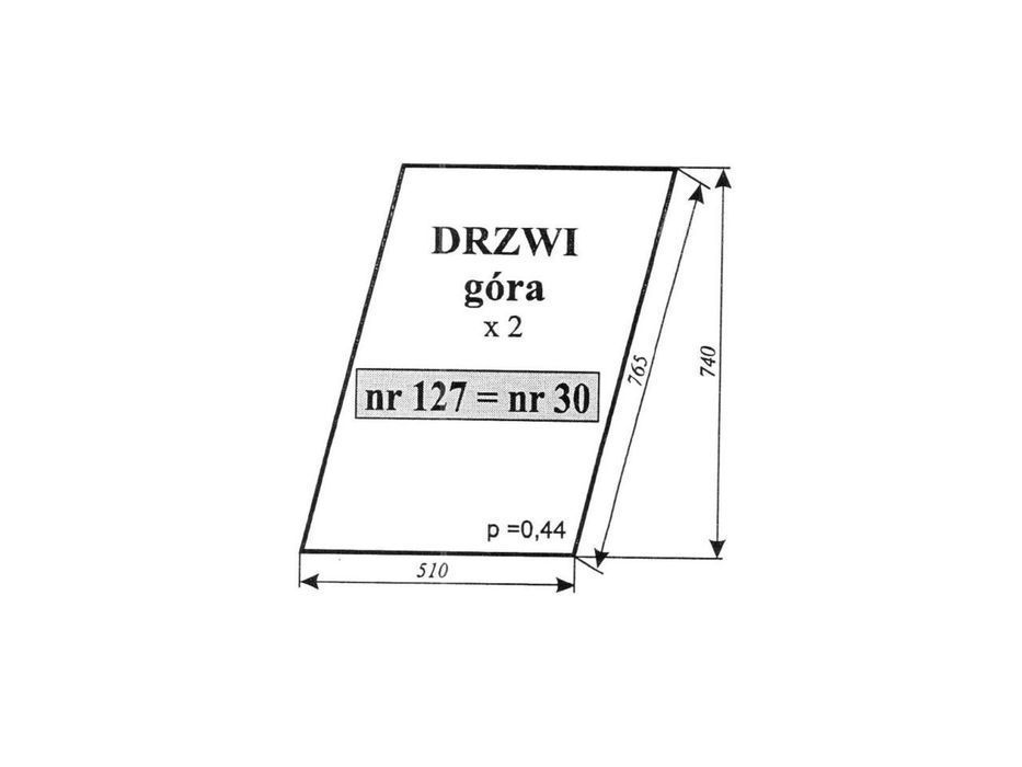 szyba drzwi lewe c-360 sokółka stary 30