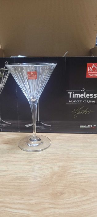 Набір келихів  для мартіні RCR Timeless 6 шт.,набір з об'ємом 210 мл,