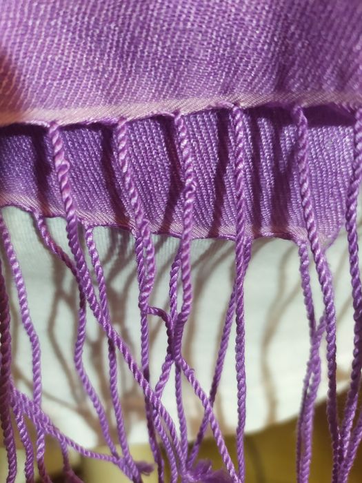 Szal kaszmir z jedwabiem