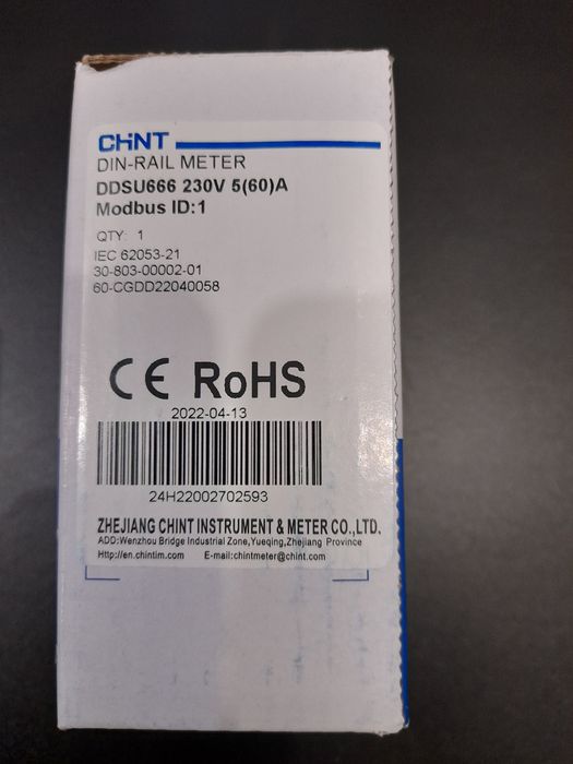 Medidor inteligente energia chint DDSU666