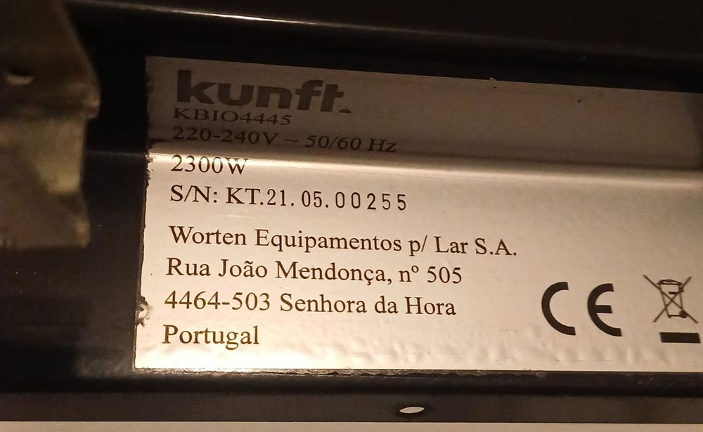 Peças para Forno Elétrico Kunft KBIO4445,  2300w
