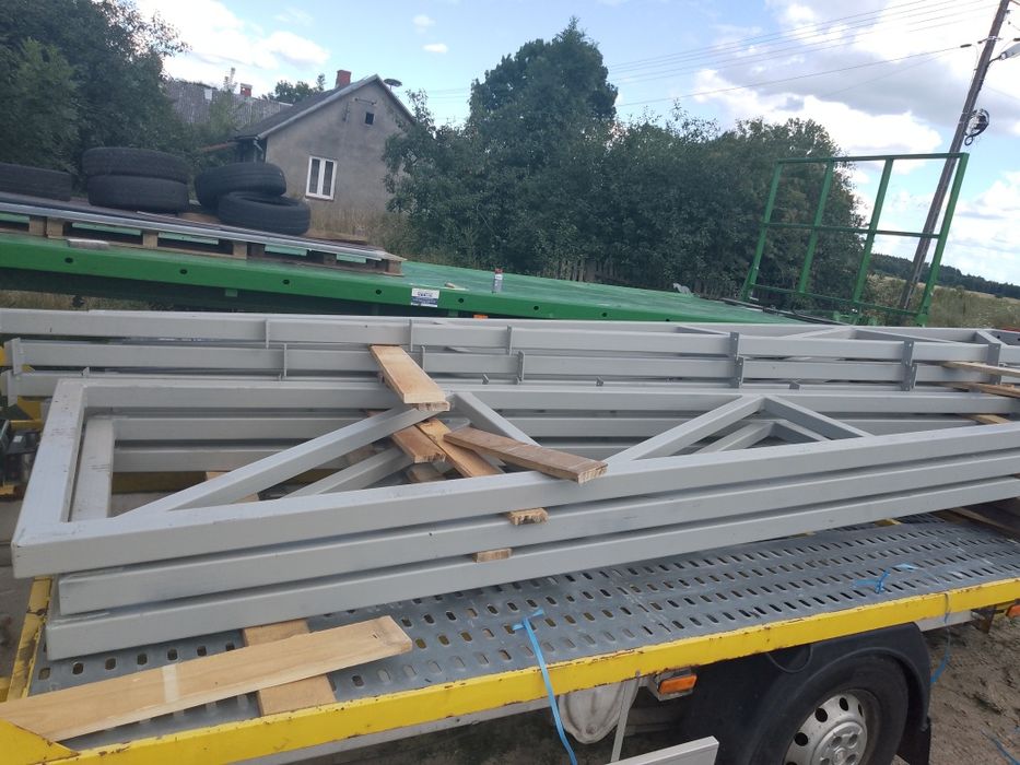 Wiata. Konstrukcja stalowa. bindra, podciąg