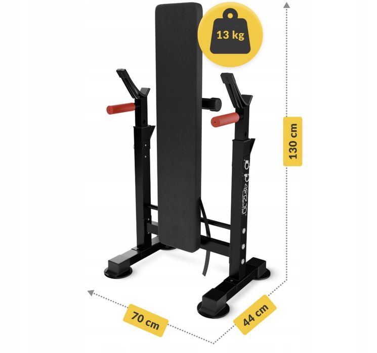 Ławka treningowa pod sztangę prosta 4FIZJO