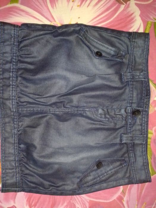 Джинсова міні-спідниця та шорти 44-46р