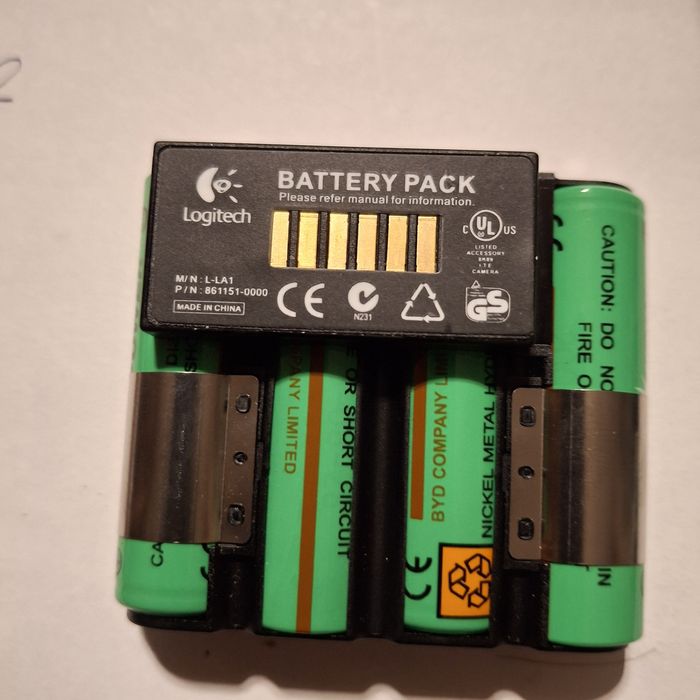 Baterie, "Logitech"pakiet akmulatorów 1,2 AA,  L-LA1