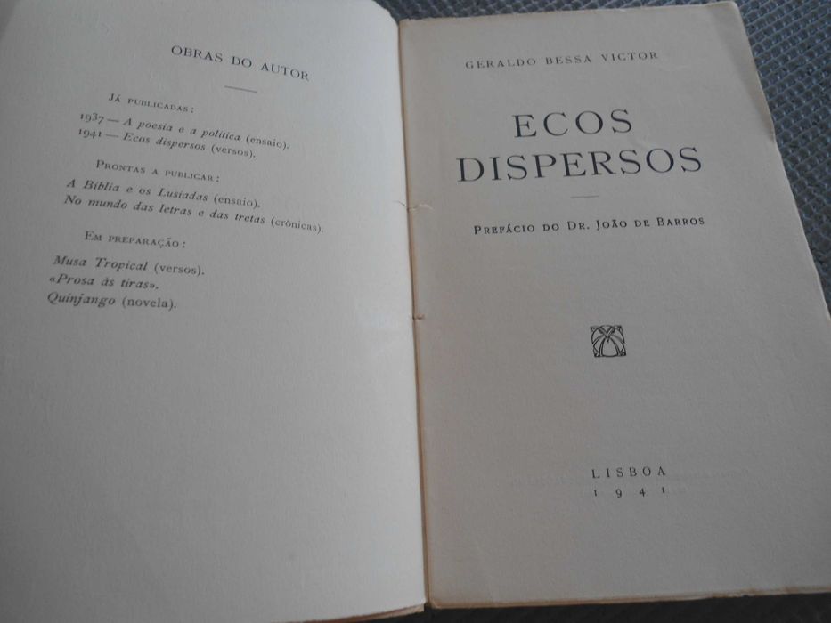 Ecos Dispersos de Geraldo Bessa Victor (1941)