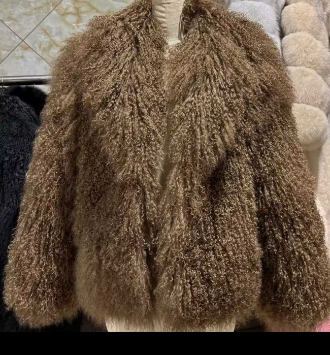 Lama naturalna futro kurtka