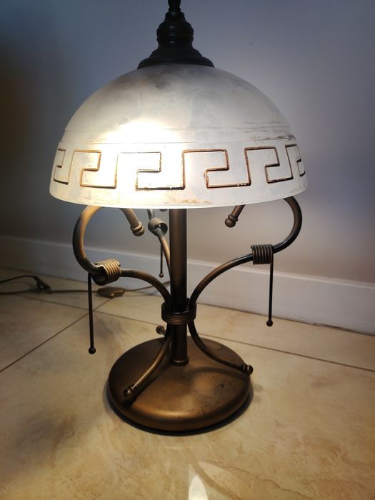 Lampa stojąca, lampa wisząca (żyrandol), lampa stołowa komplet