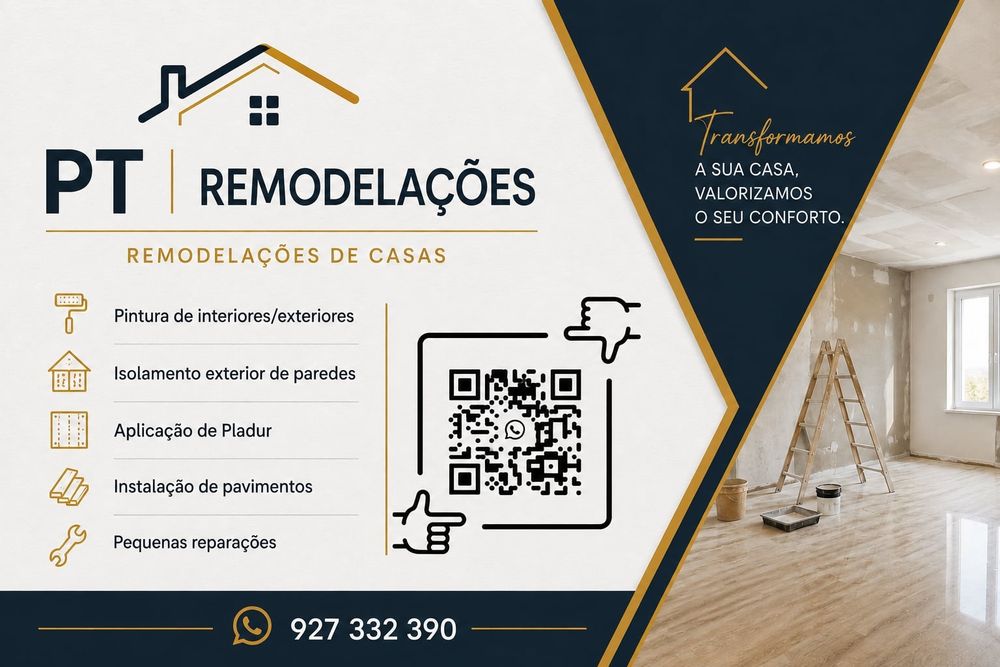PT remodelações, quer dar um novo visual á sua casa ?