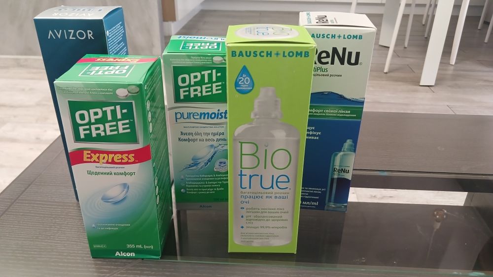 Розчини для контактних лінз Renu Biotrue Optifree