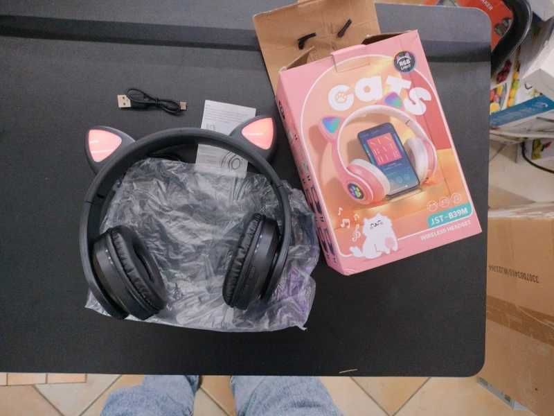 Słuchawki bluetooth Cat RGB