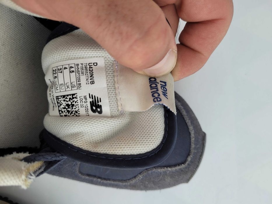 New balance sneakersy U420NVB granatowe rozmiar 37