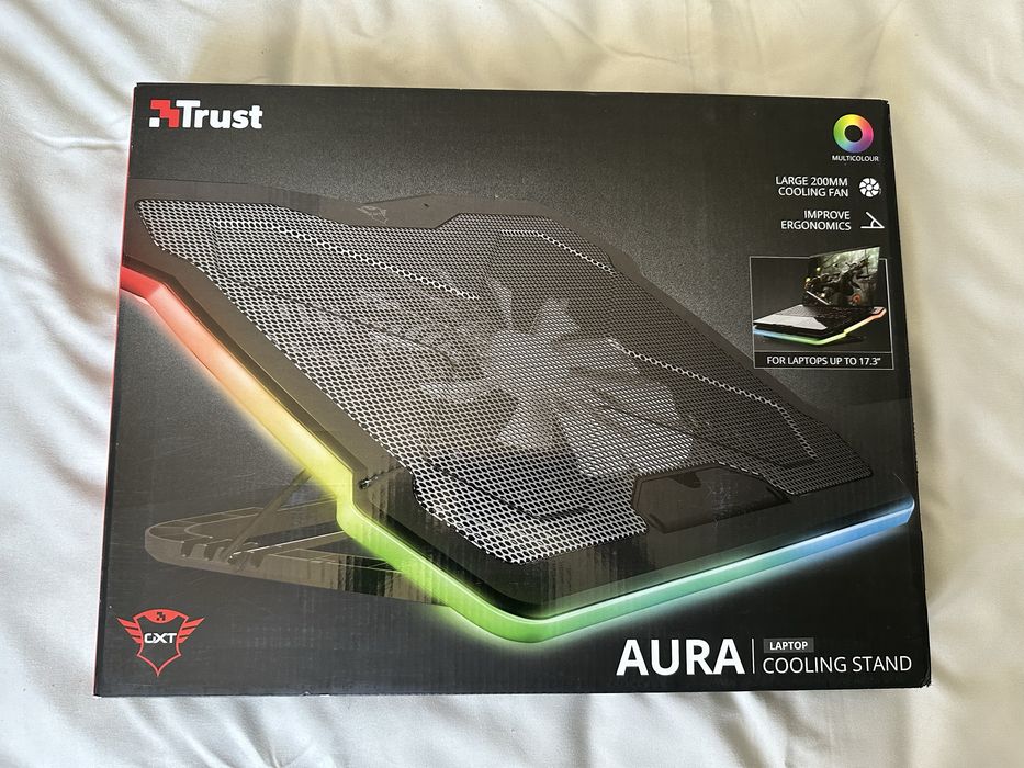 Підставка під ноутбук охолоджуюча Trust GXT 1126 Aura RGB Black (24192)